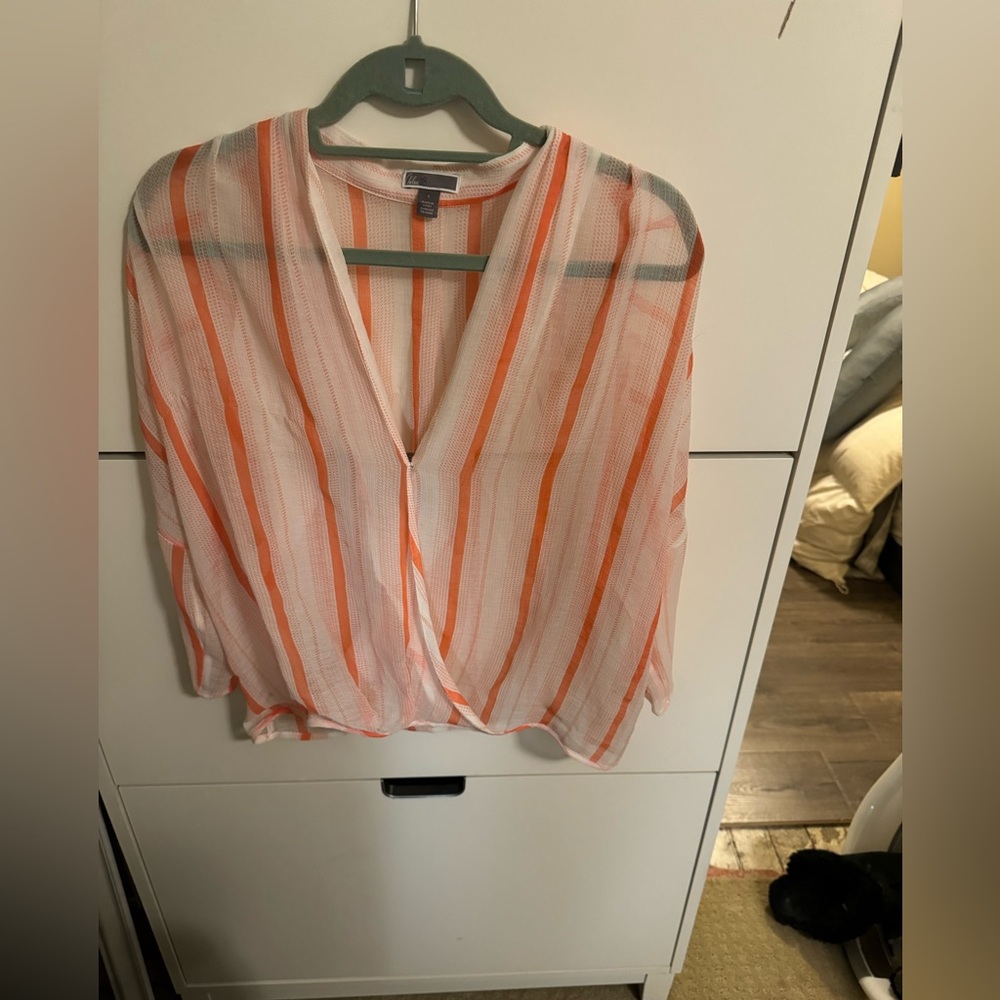 Pink Striped Blouse